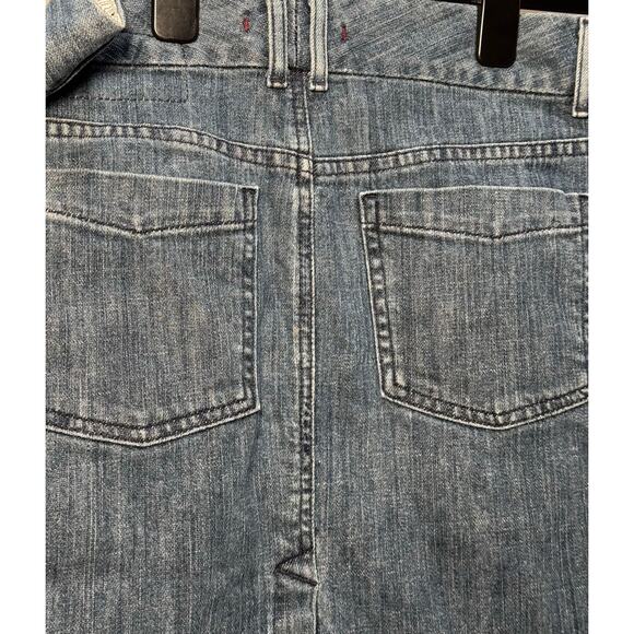 Vtg GAP Limited Edition Medium Wash Blue Denim Knee Pencil Skirt 4 Pockets Size6 - Picture 6 of 9